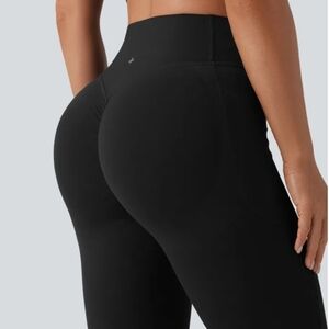 Halara Ultra Sculpt Cinched Butt Lift Flare Leggings Black S Regular
